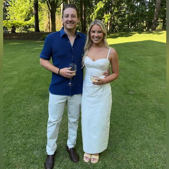 Reformation Stormi Dress White - Picture 3 of 5